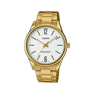 카시오 MTP-V005G-7B 심플 데일리 금장 아날로그 남성 메탈 시계