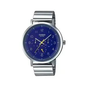 카시오 MTP-E314D-2B 클래식 아날로그 남성 메탈 시계