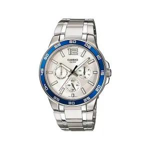 카시오 MTP-1300D-7A2 엔타이서 아날로그 남성 메탈 시계