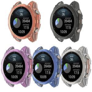 Garmin Fenix 8 용 TPU 보호기 시계 케이스 커버 51mm 47mm AMOLED 하프 할로우 쉘 보호용 투명 실리콘