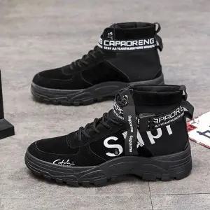 남성 스트랩 워커 부츠 하이탑 캐주얼 슈즈 ZG18868