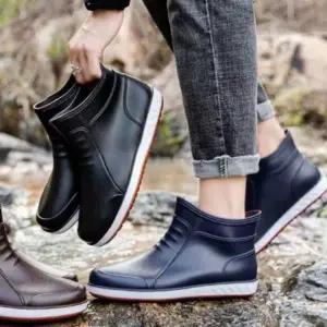 [에이치플러스몰]남성용 3컬러 레인부츠 장화 캠핑 아웃도어 워커 작업화