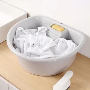 손빨래 애벌세탁 전용 빨래판대야 일체형 3color 빨래판 욕실대야 빨래대야