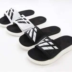 [에이치플러스몰]남성 여성 스트랩 가죽 슬리퍼 편안한 착화감 데일리 슈즈