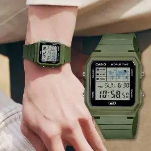 카시오 LF-30W-3A 빈티지 스퀘어 남녀공용 우레탄 디지털 손목 시계