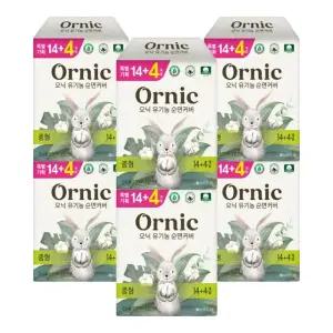 쌍용 코디 오닉 유기농 순면커버 중형 14+4매 X 6개