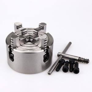 K72-100 4 조 독립 100mm(3.94ft) 목재 공정용 경화 강철 미니 기계 선반용 수동 스크롤 척