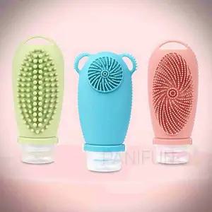 실리콘 소분용기 바디브러쉬 목욕 샴푸공병 워시 얼굴 샴프 샤워 러시 클렌징폼