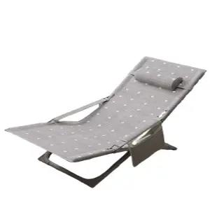 캠핑장 썬베드 겸용 수영장 간이침대 야외 펜션 휴대용 접이식비치체어