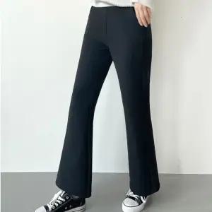 융털 기모 롱 부츠컷 팬츠 겨울 바지 허리밴딩 데일리 qmk2+3SUm