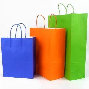 컬러 무지 종이 쇼핑백 대형 X10개 심플 선물백