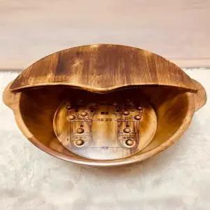 습식족욕기 원목 편백나무 원목 족탕 히노끼 원형 족욕통