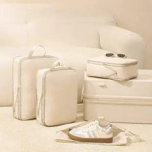 고급 여행용 압축 파우치 캐리어 정리백 압축팩 4종세트