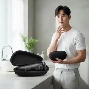 전기면도기 휴대용 하드케이스 여행용 파우치 보관함 2P 충격방지
