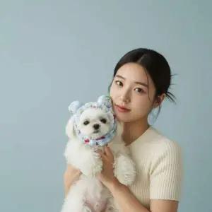 강아지 미용 머리핀 반려견 털고정 헤어밴드