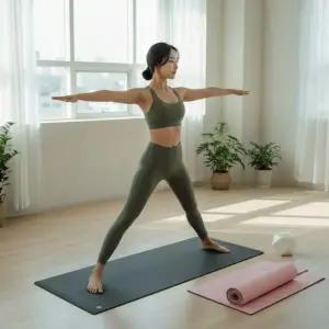 홈트레이닝 미끄럼방지 헬스기구 바닥 패드 고정 깔판 층간소음