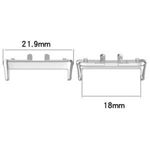 삼성 Galaxy Fit 3 시계 밴드 스트랩 커넥터 팔찌 용 1 쌍 어댑터 316L 스테인레스 스틸 액세서리 Fit3 18M