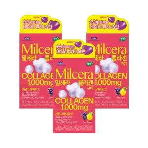 셀렉스 밀세라 콜라겐 구미 레몬 그레이프맛 100g 3개