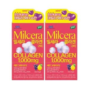 셀렉스 밀세라 콜라겐 구미 레몬 그레이프맛 100g 2개
