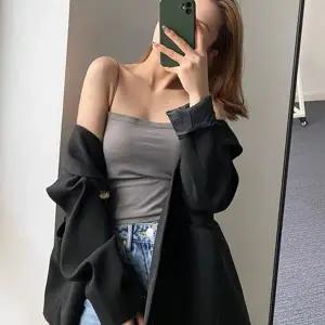 브라캡 튜브탑 크롭탑 캡내장 여성 여름 나시티