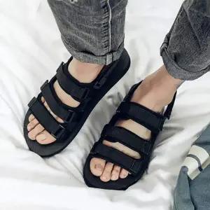 [RIZPICK]스포츠 아쿠아 3단 슬리퍼 샌들 남녀공용 여름 물놀이 슈즈