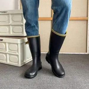 [RIZPICK]남성용 롱 레인부츠 방수 장화 스포츠 작업화 장마철 4컬러