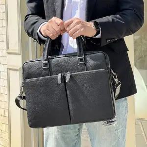 [RIZPICK]남성 가죽 서류가방 30대 직장인 크로스 브리프케이스 핸드백