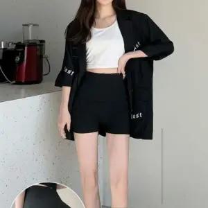 하이웨스트 9부 레깅스 여성 헬스 트레이닝 팬츠