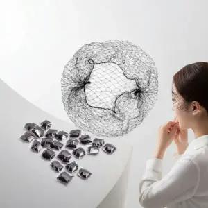 승무원 올림머리 번헤어 망사 머리망 70cm 항공사 면접용 쪽머리