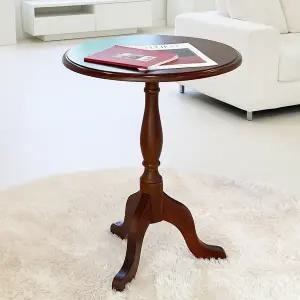 [피피포피]원목 사이드테이블 엔틱 원형 테이블 미니 협탁 레트로 거실 베란다