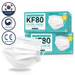 국내생산 하이드로 KF80 황사 / 비말차단 KF-AD 일회용 덴탈 마스크