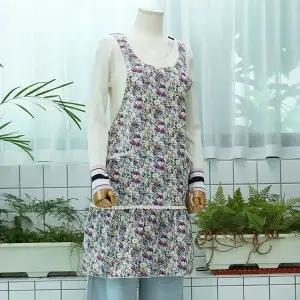 [NS홈쇼핑][샵앤] 국산 여성 꽃무늬 프릴 레이스 에이프런 앞치마 ENA-WAP-0959-연보라..