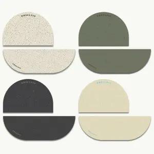 [오셀픽]오브제 반원형 규조토 발매트 세트 M(60x40)+L(120x40) 4color
