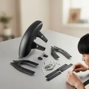 오토바이 바이크 타이어 흙받이 커버 뒷바퀴 머드가드 펜더 방수