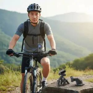 오토바이 자전거 스마트폰 거치대 핸들바 고정 마운트 무선 충전기