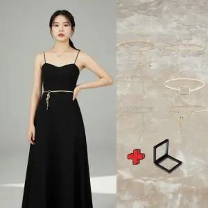 여우 포인트 허리 체인 벨트 여성 액세서리 장식 허리띠