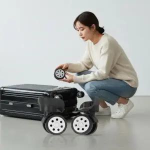 여행용 캐리어 바퀴 교체용 부품 가방 휠 소음방지 부속품 2개입