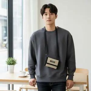 신축릴 목걸이 카드지갑 접이식 사원증 명함 케이스 수납