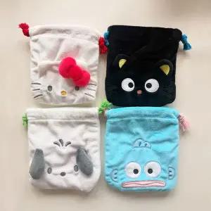 산리오 캐릭터즈 얼굴 미니 조리개 파우치 4종 (헬로키티 초코캣