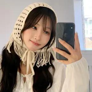 아트박스/다잇템 여자 니트 크로셰 헤어 두건 스카프