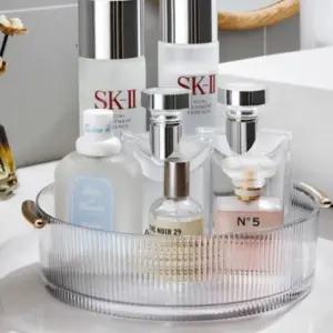 투명 스위블 수납 세트 대형 소형 주방 화장대 냉장고 정리 정돈 센스있는 필수템