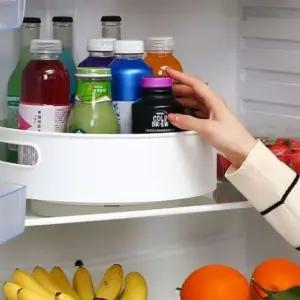 화이트 스위블 정리함 세트 대형 소형 주방 화장대 냉장고 수납 데일리 유용한 물건