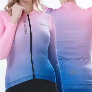 MAXIMUM Pro 라이딩 여성전용 자전거 긴팔져지 MAXWUP05 핑크