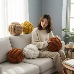 고급 벨벳 꼬임 쿠션 인테리어 소파 방석 만들기 DIY 핸드메이드