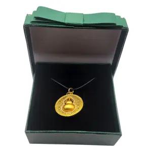 24k도금 조롱박 목걸이 행운 펜던트 액막이 여성 남성 소원성취