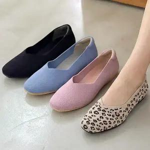 [하프클럽/더힐]더힐슈즈 니트콤비 여성여자 구두 정장화 단화 로퍼 플랫슈