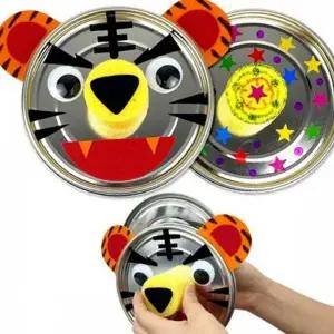 어린이 심벌즈 유아 심벌즈 호랑이 만들기 동물 아동 알루미늄