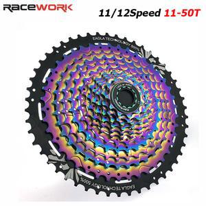 스프로킷 RACEWORK 11/12 스피드 로드 산악 자전거 초경량 카세트 11 50T MTB 무지개 좁은 폭 기어비