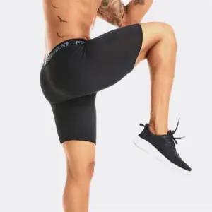 남성 운동용 고신축 레깅스 타이즈