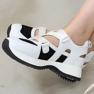 [하프클럽/더힐]더힐슈즈 키높이 메쉬 찍찍이 여성여자 여름 슬립온 스니커